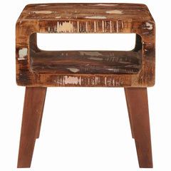 vidaXL End Table with Shelf Brown 40 x 32 x 46 cm Solid Reclaim Wood 4