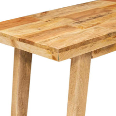 vidaXL Dinning Table Natural 100 x 35 x 75 cm Solid Mango Wood 6