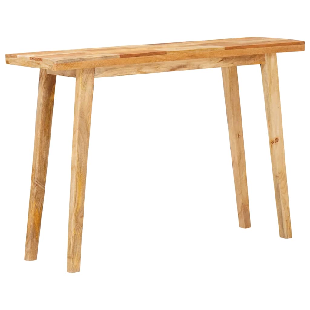 vidaXL Dinning Table Natural 100 x 35 x 75 cm Solid Mango Wood 2