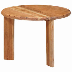 vidaXL Nesting Coffee Tables 3 pcs Brown Ø 54 x 40 cm 6