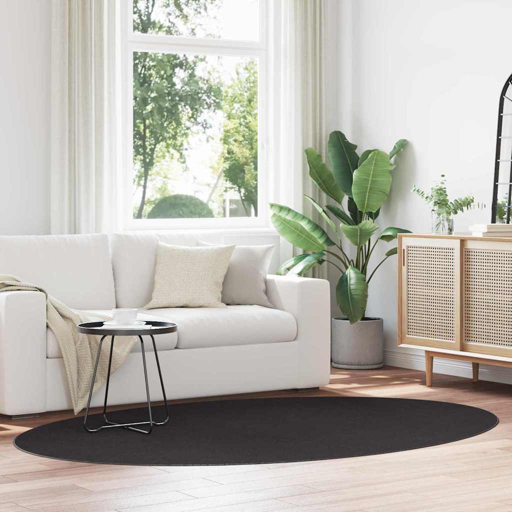 Carpet HUARTE 160 x 230 cm 100% Polyester Black