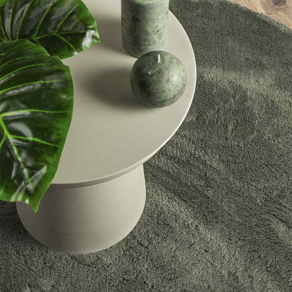 vidaXL Carpet HUARTE Forest green 100 x 200 cm Polyester 6