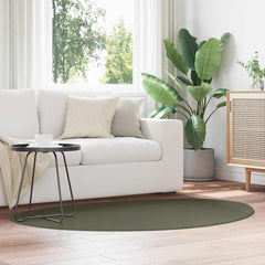 vidaXL Carpet HUARTE 120 x 170 cm Polyester Oval-asymmetric