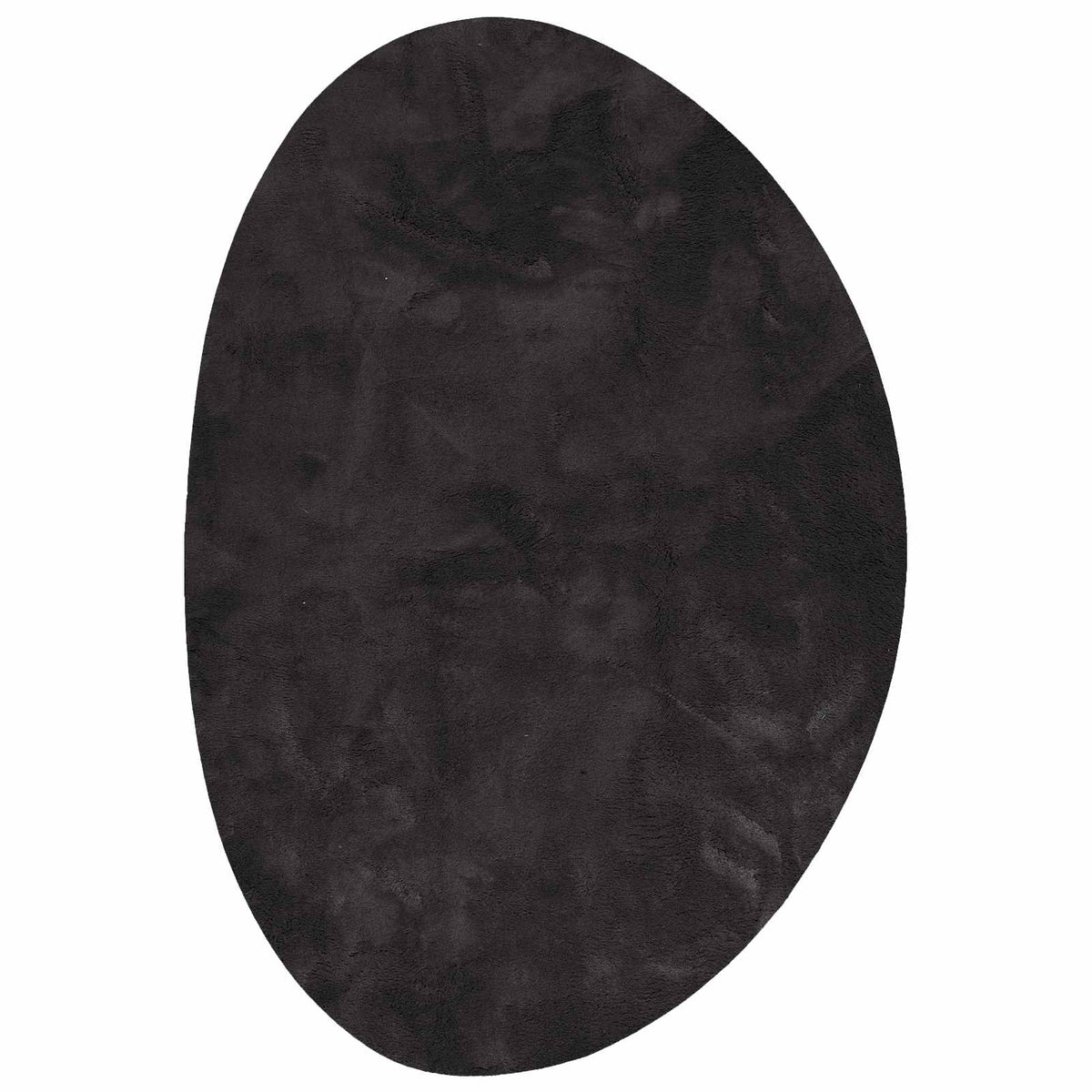 Carpet HUARTE 120 x 170 cm Polyester Oval-asymmetric Length 170 cm Black
