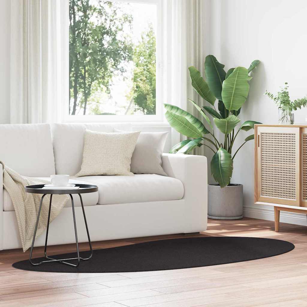 vidaXL Carpet HUARTE Black 100 x 200 cm Polyester 1