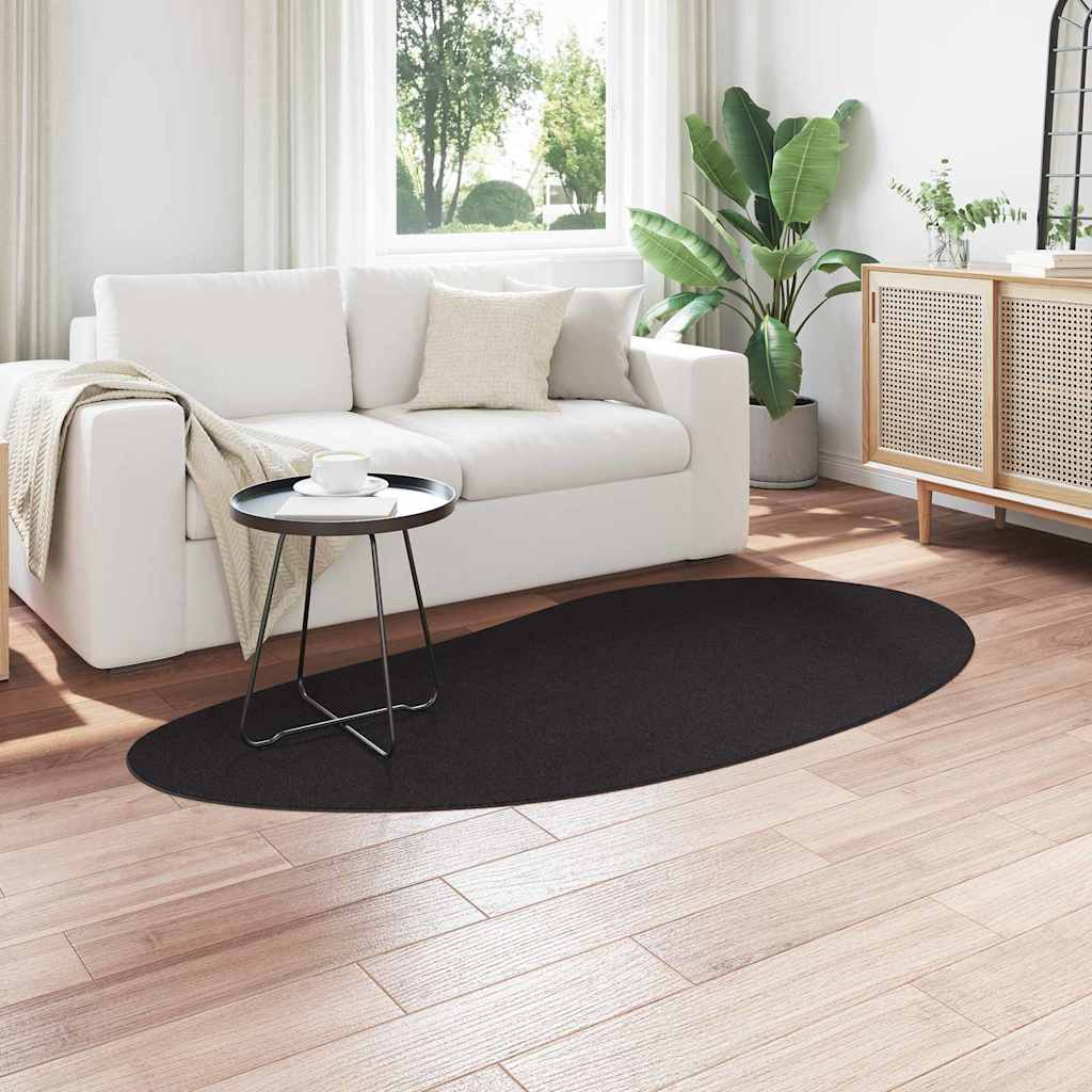 vidaXL Carpet HUARTE Black 100 x 200 cm Polyester 3