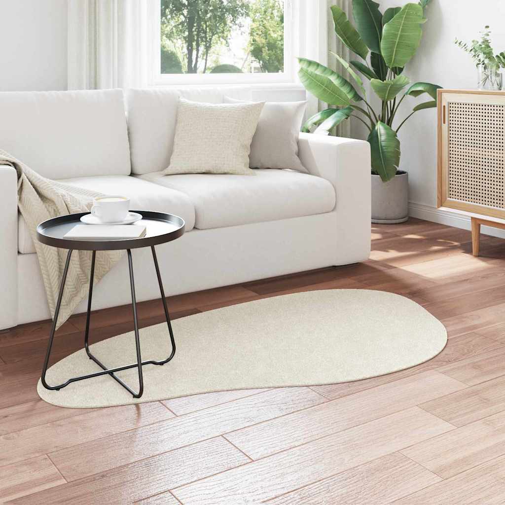 vidaXL Carpet HUARTE Cream 80 x 150 cm Polyester 3