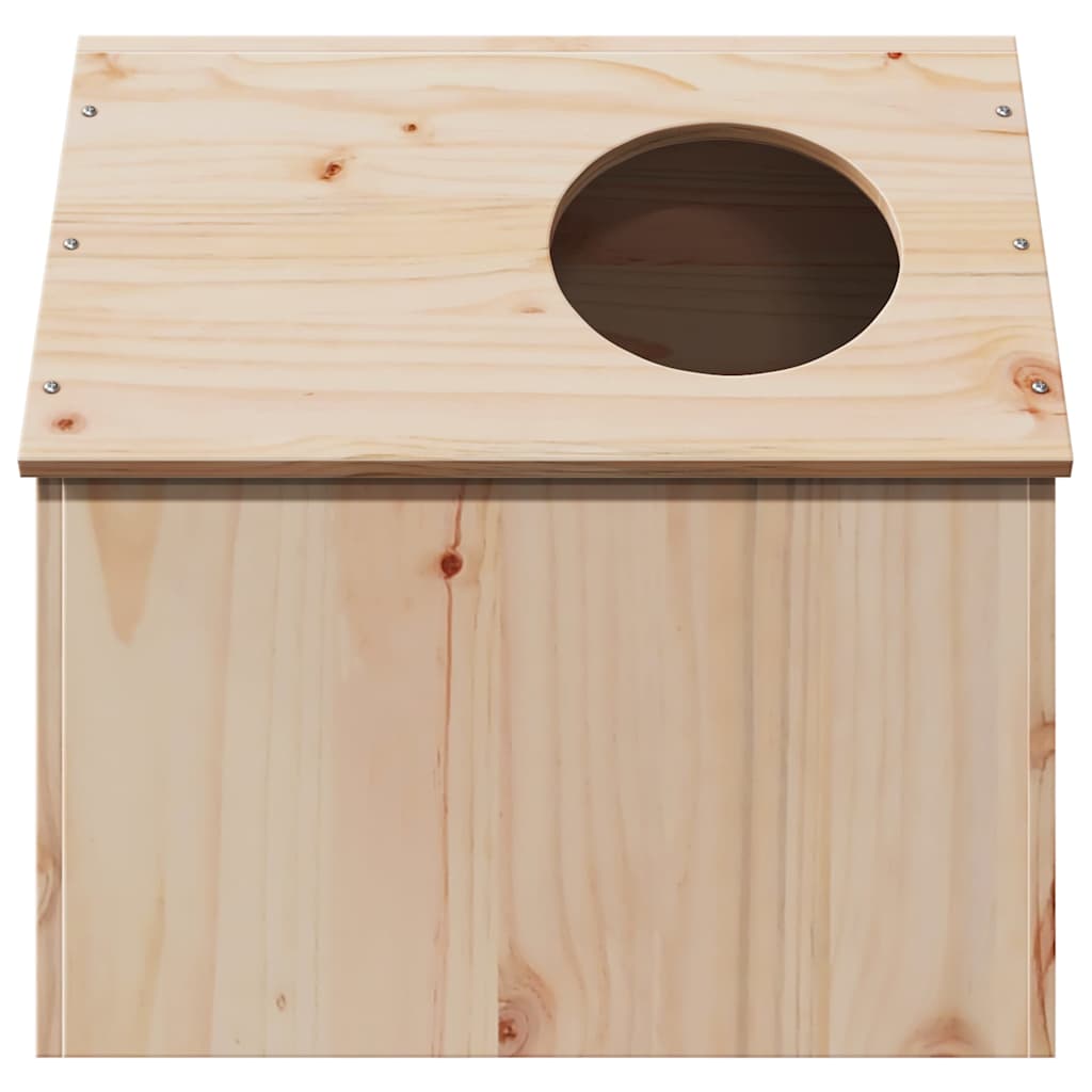 vidaXL Cat House 41x50x50 cm Solid Wood Pine 4