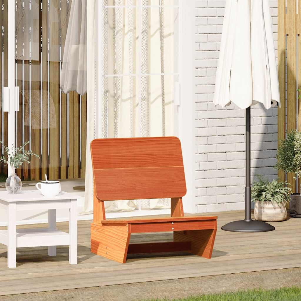 vidaXL Garden Chair Wax Brown 60x64x70.5 cm Solid Wood Pine 1