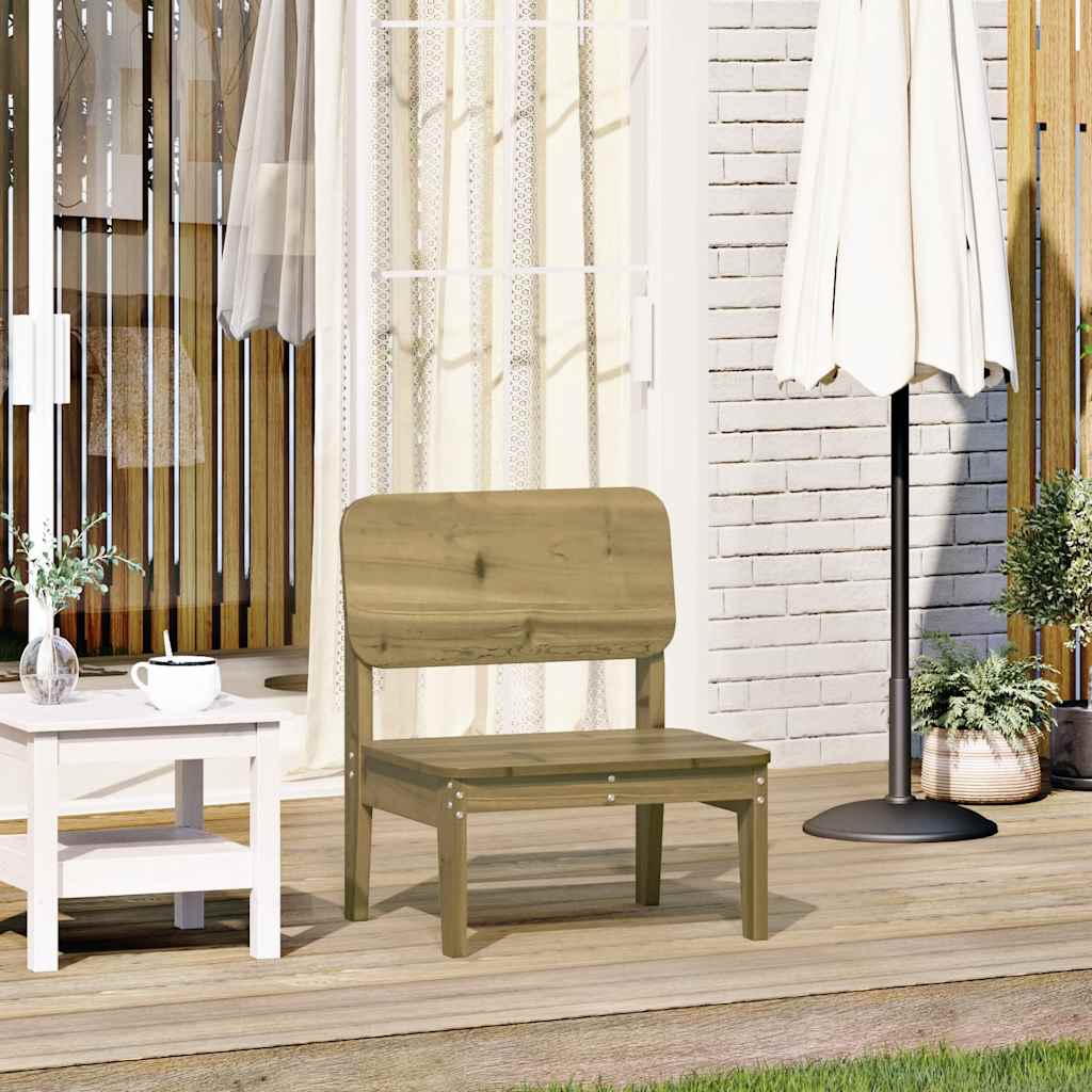 Garden Chair 60x52,5x72 cm Solid Wood Pine Natural impregnated 1
