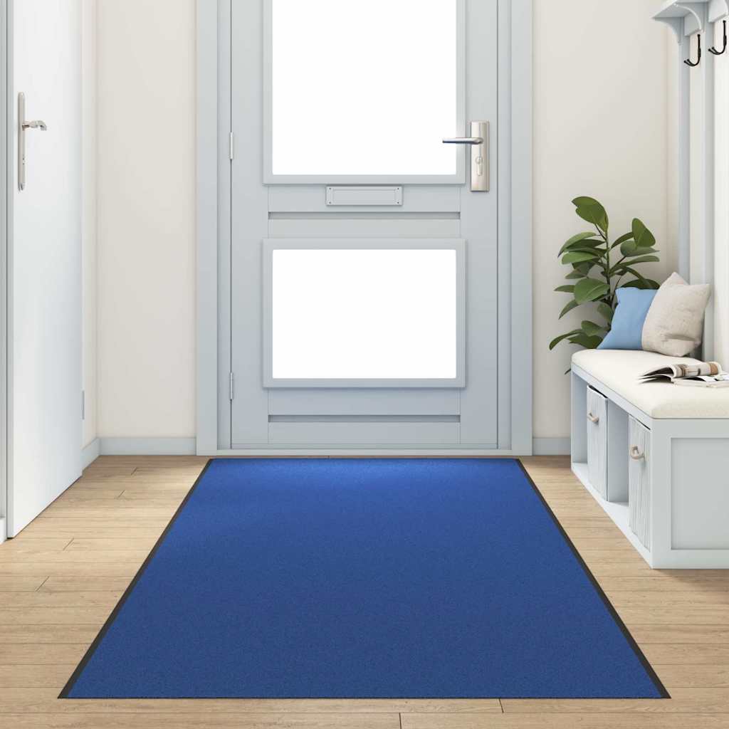 Doormat and Black 120 x 350 cm 100% Polyamide Blue