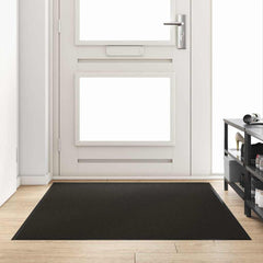 Doormat and Black 120 x 180 cm 100% Polyamide Black