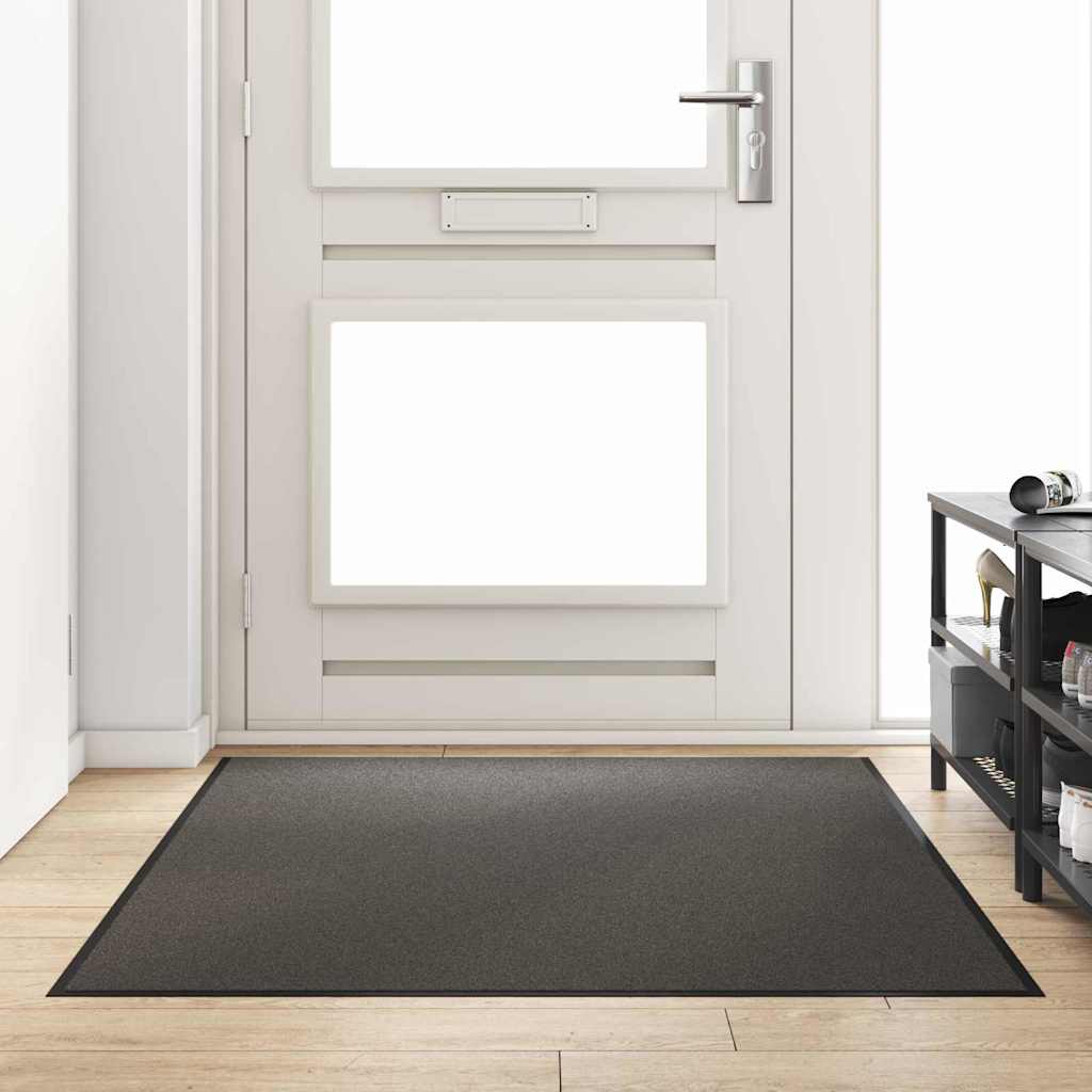 Doormat and Black 120 x 180 cm 100% Polyamide Anthracite