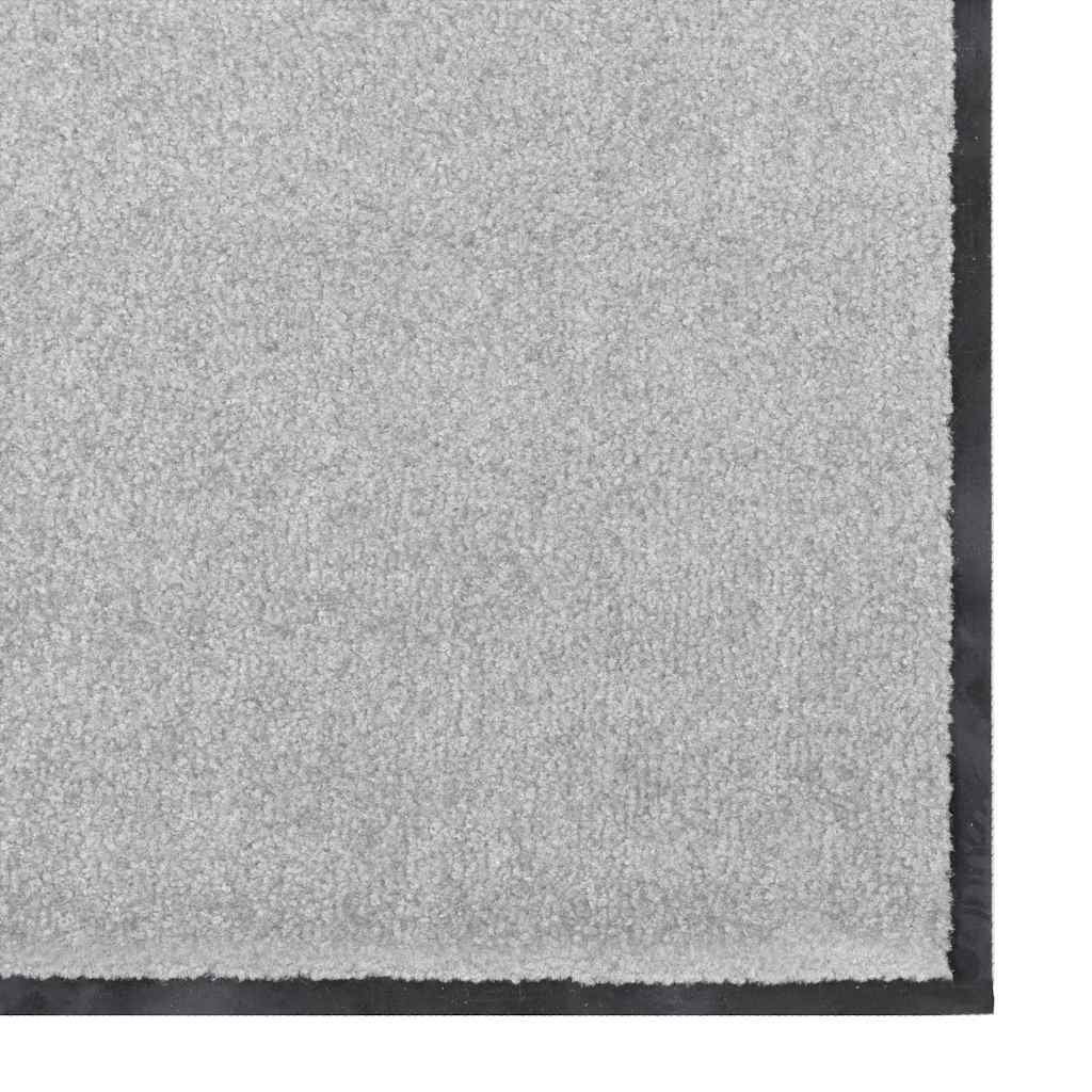 vidaXL Doormat Grey and Black 60 x 180 cm 100% Polyamide 4