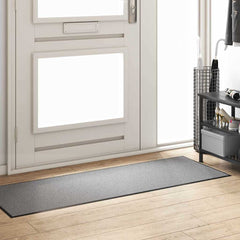 vidaXL Doormat Grey and Black 60 x 180 cm 100% Polyamide 3