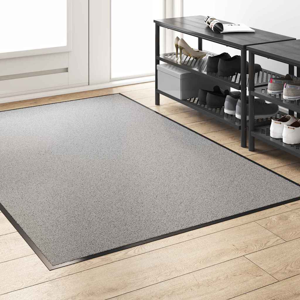 Doormat and Black 120 x 180 cm 100% Polyamide Grey