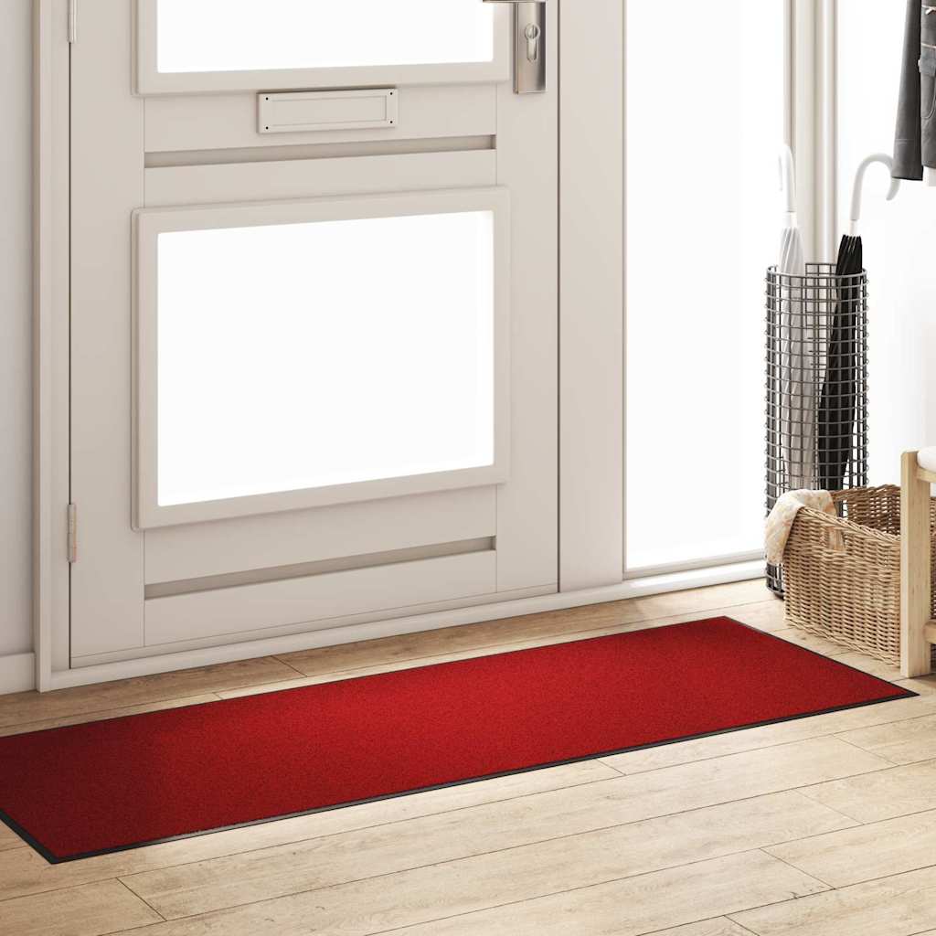 vidaXL Doormat Red and Black 60 x 180 cm 100% Polyamide 3