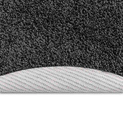 vidaXL Anti-slip Shaggy Rug Dark Grey 120 x 120 cm PP 4
