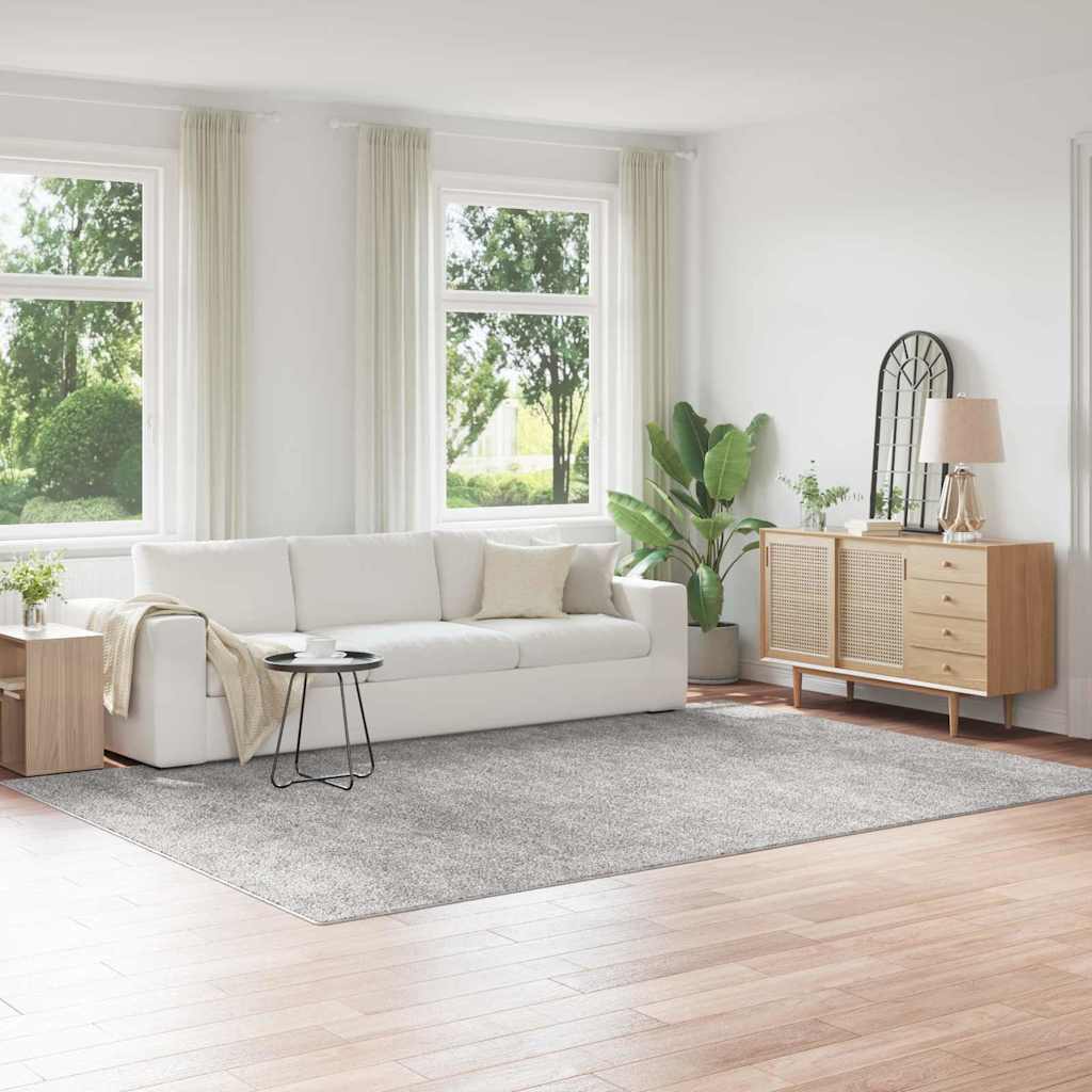 vidaXL Anti-slip Shaggy Rug PP Grey