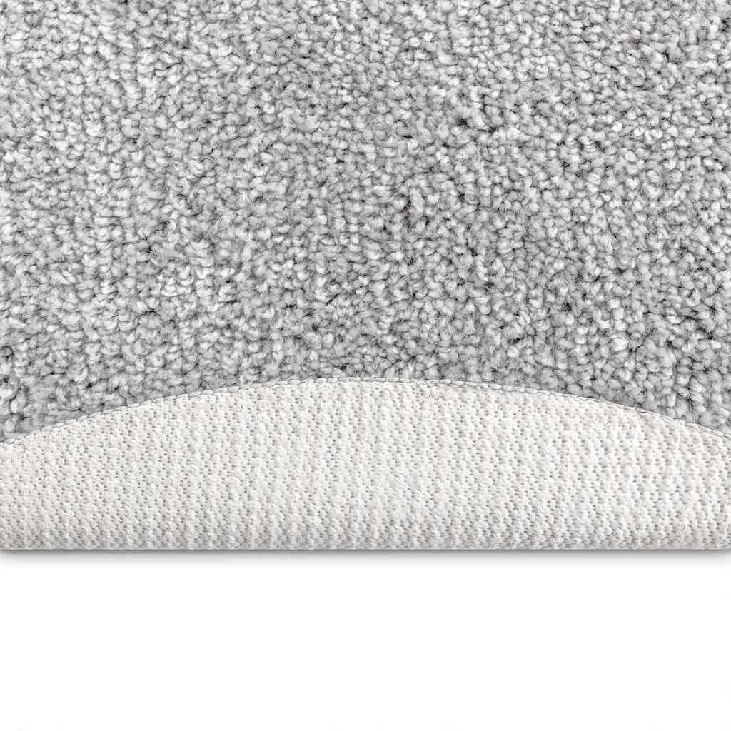 vidaXL Anti-slip Shaggy Rug Grey 120 x 120 cm PP 4