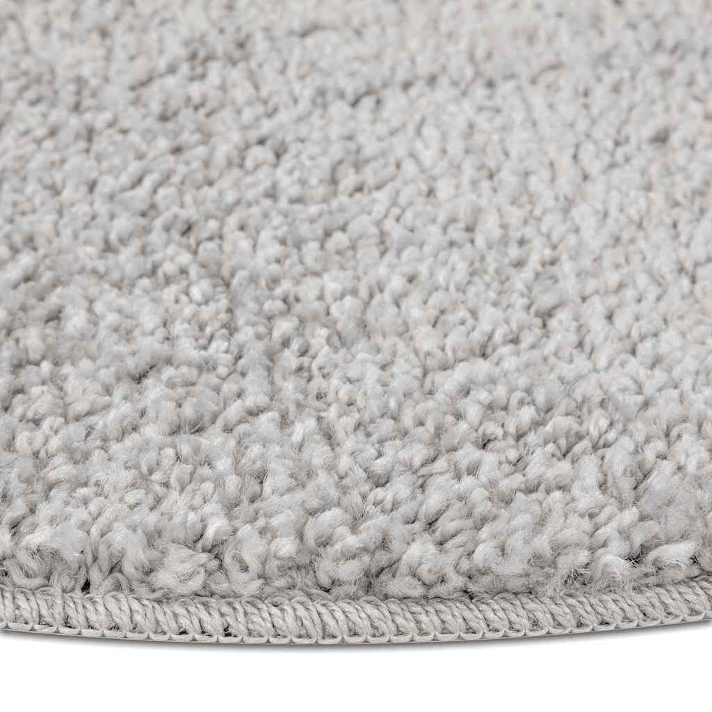 vidaXL Anti-slip Shaggy Rug Grey 120 x 120 cm PP 6