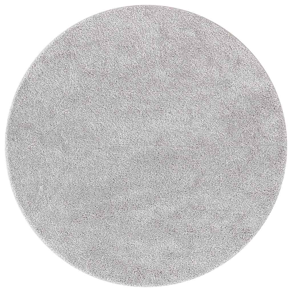 vidaXL Anti-slip Shaggy Rug Grey 120 x 120 cm PP 2