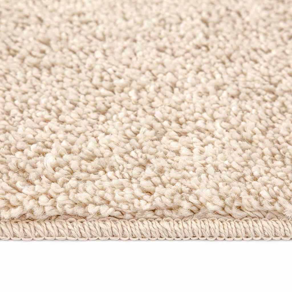 vidaXL Anti-slip Shaggy Rug Cream 120 x 120 cm PP 6