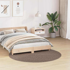vidaXL Anti-slip Shaggy Rug Brown 160 x 160 cm PP 3
