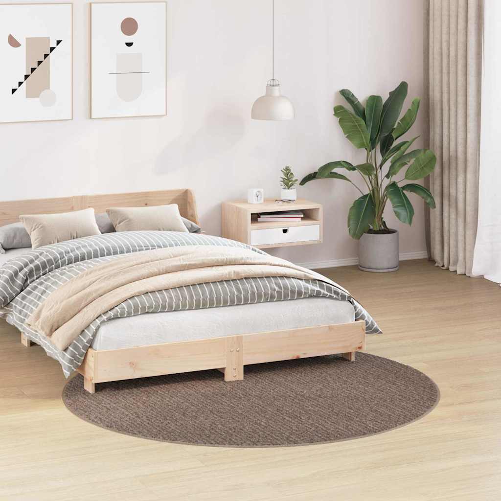 vidaXL Anti-slip Shaggy Rug Brown 160 x 160 cm PP 3