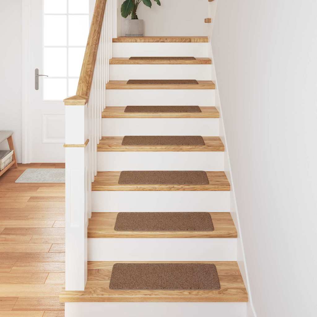 vidaXL Anti-slip Stair Mats 15 pcs 60 x 25 cm Yellow PP Rectangular 3