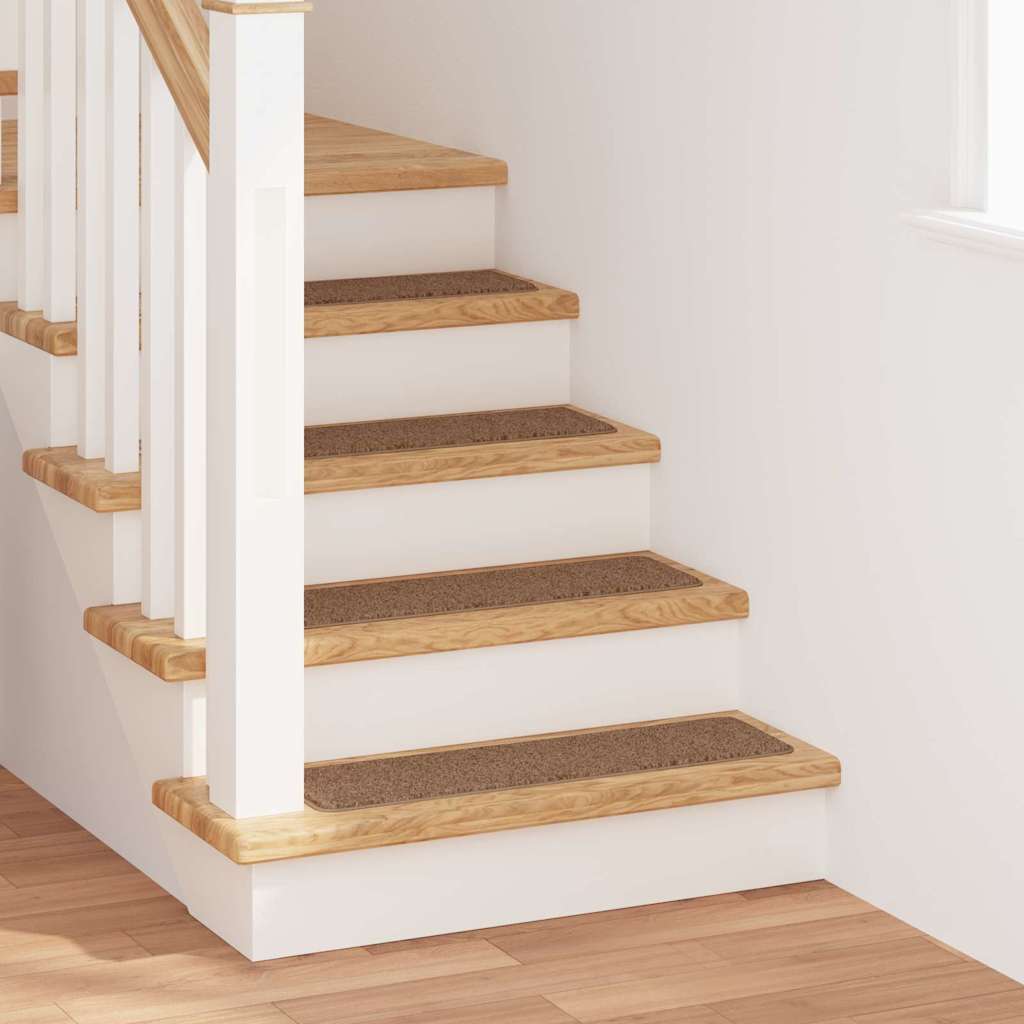 vidaXL Anti-slip Stair Mats 15 pcs 75 x 20 cm Yellow PP Rectangular 1