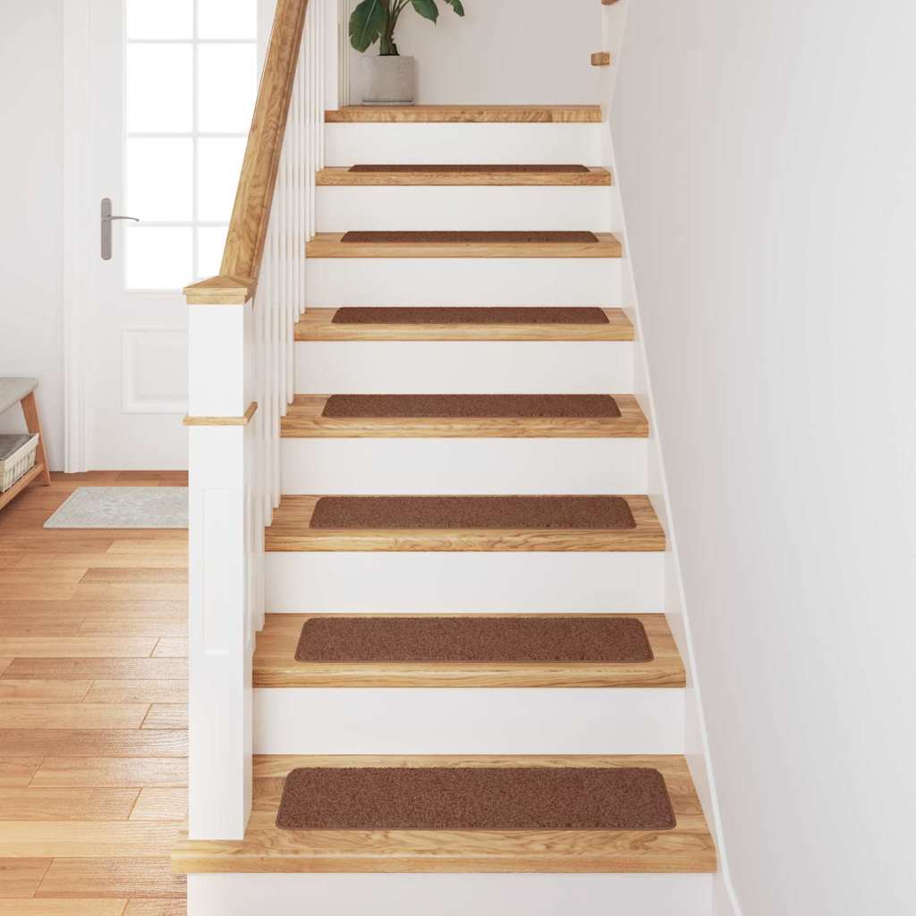 vidaXL Anti-slip Stair Mats 15 pcs 75 x 20 cm Yellow PP Rectangular 3