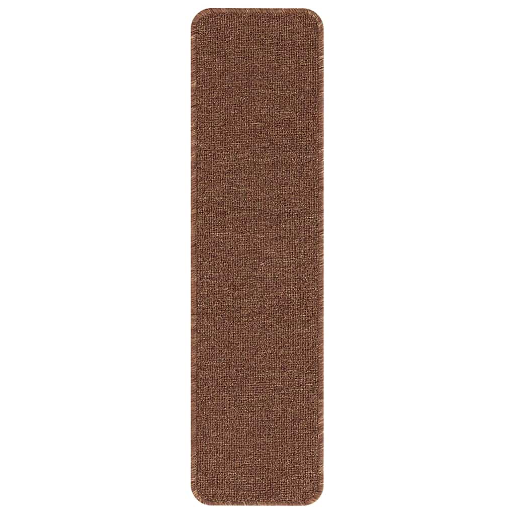 vidaXL Anti-slip Stair Mats 15 pcs 75 x 20 cm Yellow PP Rectangular 4