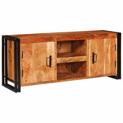vidaXL TV Cabinet with Shelf Brown 120 x 33 x 50 cm Solid acacia wood 2