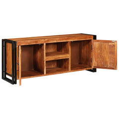 vidaXL TV Cabinet with Shelf Brown 120 x 33 x 50 cm Solid acacia wood 4