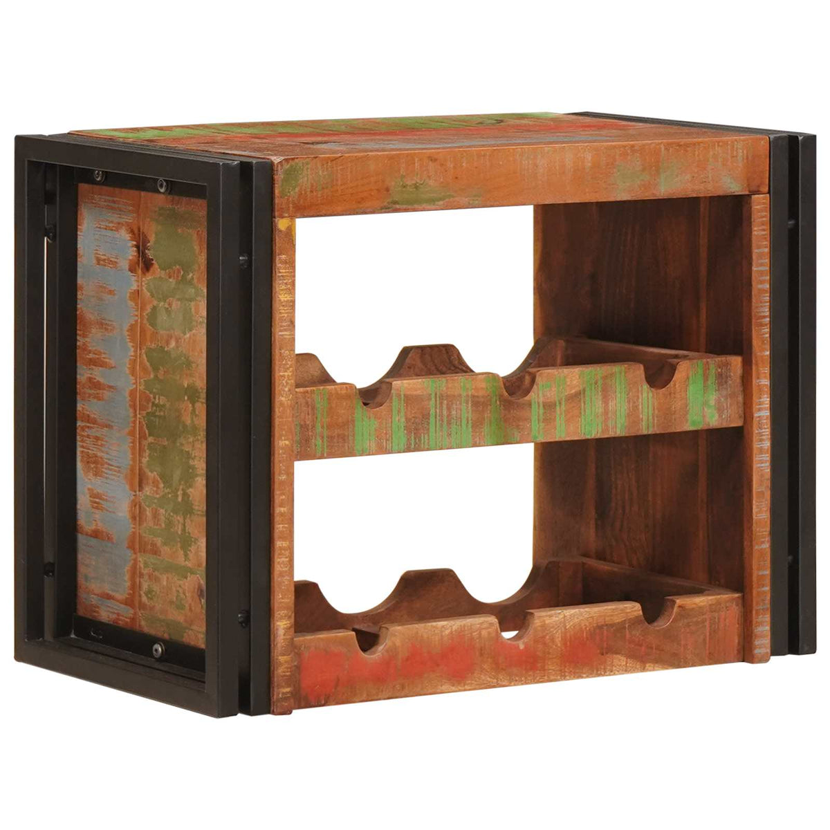 vidaXL Wine Rack Brown 60 x 45 x 33 cm Solid Reclaimed Wood 1