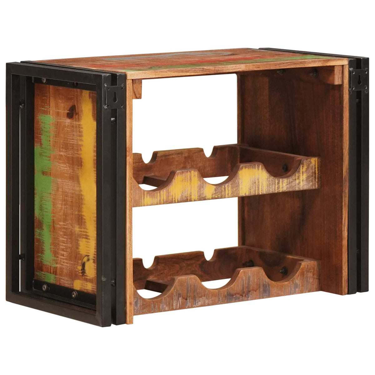 vidaXL Wine Rack Brown 60 x 45 x 33 cm Solid Reclaimed Wood 6