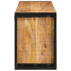 vidaXL Wine Rack Brown 120 x 45 x 33 cm Solid Rough Mango Wood 5