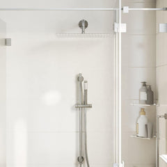vidaXL Rain Shower Head Stainless Steel 304 40x40 cm Square 3