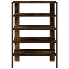 vidaXL Shoe Rack Smoked Oak 61x32x87.5 cm Engineered Wood 4