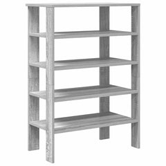 vidaXL Shoe Rack Grey Sonoma 61x32x87.5 cm Engineered Wood 2