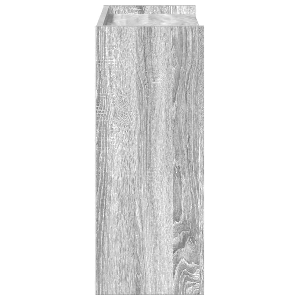 vidaXL Shoe Rack Grey Sonoma 60x25x62 cm Engineered Wood 5