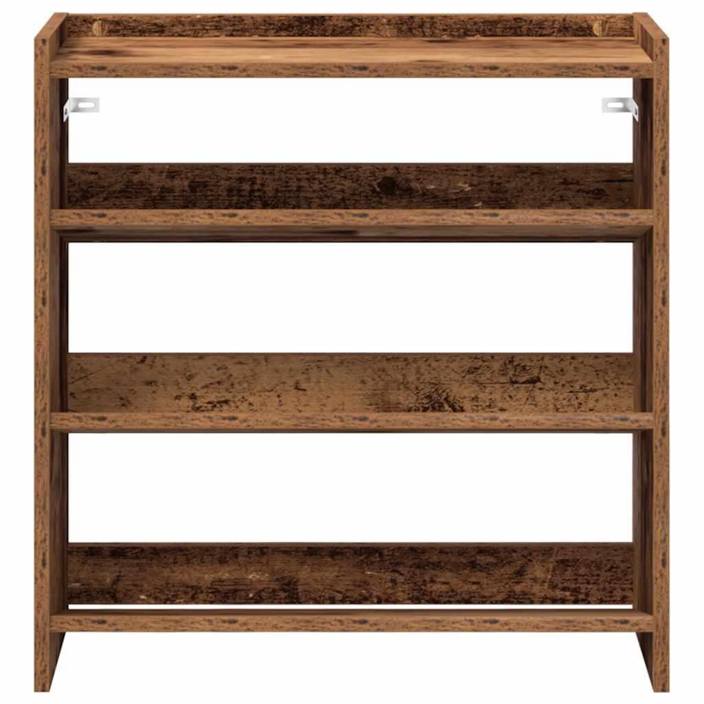 vidaXL Shoe Rack Old Wood 60x25x62 cm Engineered Wood 4