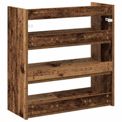 vidaXL Shoe Rack Old Wood 60x25x62 cm Engineered Wood 6