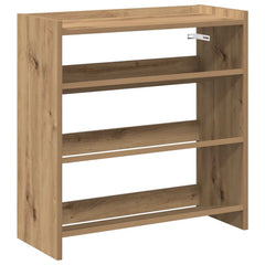 vidaXL Shoe Rack Artisan Oak 60x25x62 cm Engineered Wood 2