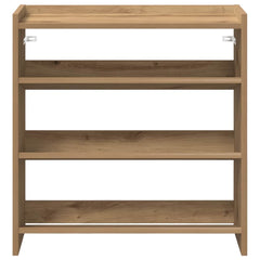 vidaXL Shoe Rack Artisan Oak 60x25x62 cm Engineered Wood 4