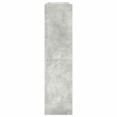 vidaXL Shoe Rack Concrete Grey 80x25x100 cm Engineered Wood 5