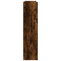 vidaXL Shoe Rack Smoked Oak 80x25x100 cm Engineered Wood 5
