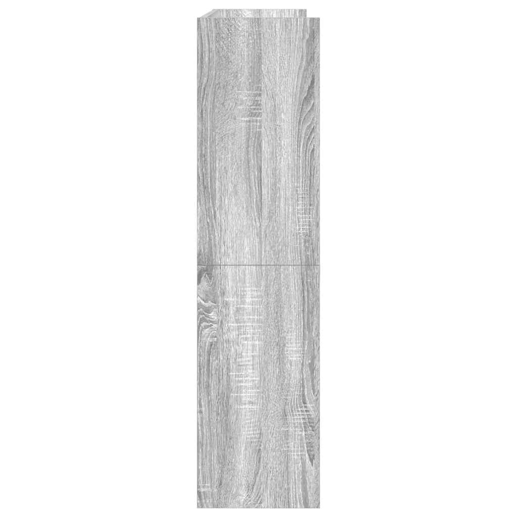 vidaXL Shoe Rack Grey Sonoma 80x25x100 cm Engineered Wood 5
