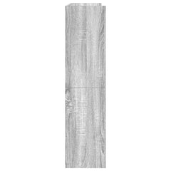 vidaXL Shoe Rack Grey Sonoma 80x25x100 cm Engineered Wood 5